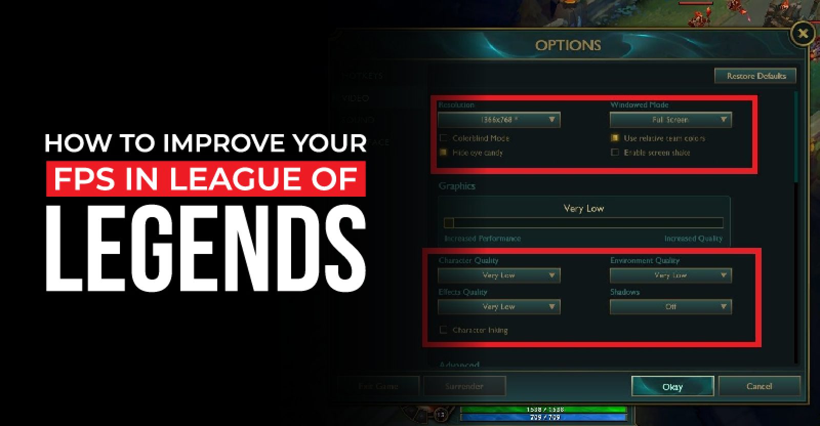 How to improve your FPS in League of Legends (2021)