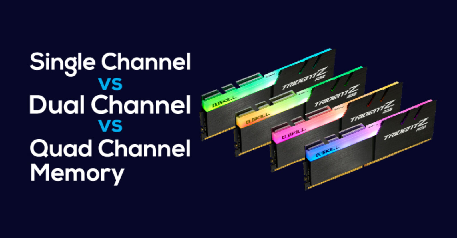 Single Channel vs. Dual Channel vs. Quad Channel Memory